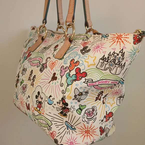 🏰✨️Dooney and Bourke- Disney Sketch Edition- Large Tote Bag - Picture 3 of 16